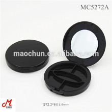 MC5272A With mirror 5 well round Wholesale custom empty Eye shadow case/eye shadow container/eye shadow packaging